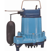 Sump/Effluent Pumps, 53 GPH, 115 V, 5 A, 1/3 HP Cintas