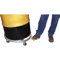 Chariots &agrave; inclinaison pour baril, Acier, Capacit&eacute;e 1200 lb, Diam&egrave;tre 23-1/2", Roue en Fonte Cintas