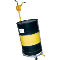 Chariots &agrave; inclinaison pour baril, Acier, Capacit&eacute;e 1200 lb, Diam&egrave;tre 23-1/2", Roue en Fonte Cintas