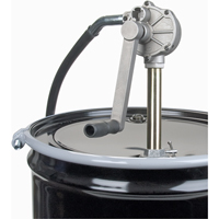 Rotary Type Drum Pump, Aluminum, Fits 15-55 Gal., 6-3/4 oz. per revolution Cintas