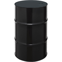 Barils en acier, 55 gal. US (45 gal. imp.), Non doubl&eacute;, Noir, Dessus ferm&eacute;, 1A1/X1.8/300, Calibre 20 Cintas