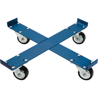 Chariot pour baril, Acier, Capacit&eacute;e 1000 lb, Diam&egrave;tre 24", Roue en Polyur&eacute;thane Cintas