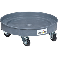 Leak Containment Drum Dolly, 24.25" dia. X 7.625" H, 1.5 US Gal. Spill Cap. Cintas