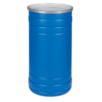 Polyethylene Drums, 15.5 US gal (12.91 imp. Gal.), Open Top, Blue Cintas