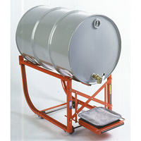 Drum Cradle with Drip Tray, 55 US gal. (45 Imperial Gal.) Capacity, 600 lbs./272 kg Load Limit Cintas