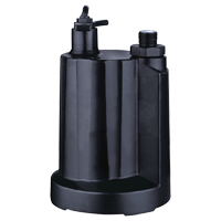 Submersible Utility Pump, 1/3 HP, 2160 GPH, 115 V, 4 A Cintas