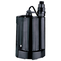 Automatic Submersible Utility Pump, 1/3 HP, 2160 GPH, 115 V, 4 A Cintas