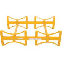 Porte-barils empilable en acier, 2 barils, Capacit&eacute; de 1600 lb, 45-1/2" la x 29-7/8" p x 12-3/4" h Cintas
