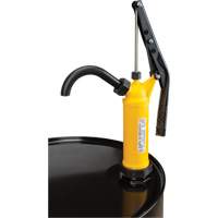 Pompe &agrave; baril de type levier, Polypropyl&egrave;ne, 14 oz/course, Pour barils de 5-55 gal. Cintas