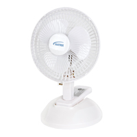 Ventilateur &agrave; pince & de bureau, Diam&egrave;tre 6", 2 vitesses Cintas