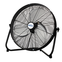 High Velocity Floor Fan, Commercial, 3 Speed, 20" Diameter Cintas
