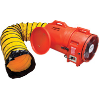 ALLEGRO INDUSTRIES Blower with Canister & Ducting, 1 HP, 1842 CFM Cintas