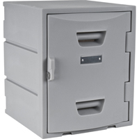 Locker, 15" x 15" x 18", Grey, Assembled Cintas