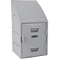 Locker, 15" x 15" x 31", Grey, Assembled Cintas