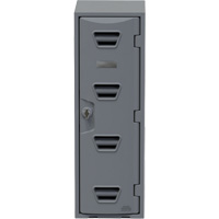Locker, 12" x 15" x 36", Grey, Assembled Cintas