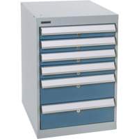 Six-Drawer Pedestal Workbench, 18" W x 21" D x 28" H Cintas