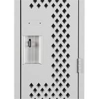 Casiers Clean Line, 12" x 15" x 72", Acier, Gris, Rivet (assembl&eacute;), Perfor&eacute; Cintas