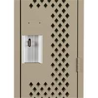 Casiers Clean Line, Bloc de 2, 24" x 12" x 72", Acier, Beige, Rivet (assembl&eacute;), Perfor&eacute; Cintas