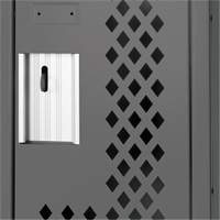 Casiers Clean Line, 12" x 12" x 72", Acier, Charbon, Rivet (assembl&eacute;), Perfor&eacute; Cintas