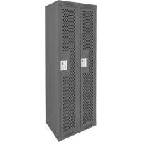 Casiers Clean Line, Bloc de 2, 24" x 12" x 72", Acier, Charbon, Rivet (assembl&eacute;), Perfor&eacute; Cintas