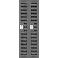 Casiers Clean Line, Bloc de 2, 24" x 12" x 72", Acier, Charbon, Rivet (assembl&eacute;), Perfor&eacute; Cintas