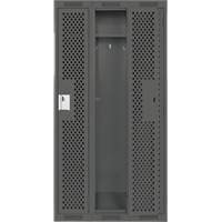 Casiers Clean Line, Bloc de 3, 36" x 12" x 72", Acier, Charbon, Rivet (assembl&eacute;), Perfor&eacute; Cintas