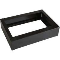 All-Welded Concorde - Heavy-Duty Lockers Recessed Base, 1 Banks, 4" H x 12" W x 17" D, Black, Steel Cintas