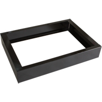 All-Welded Concorde - Heavy-Duty Lockers Recessed Base, 2 Banks, 4" H x 24" W x 17" D, Black, Steel Cintas
