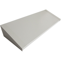 All-Welded Concorde - Heavy-Duty Lockers Sloping Top, 4 Bank, 18" D x 48" W x 6" H, Grey, Steel Cintas