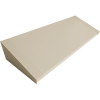 Dessus inclin&eacute; pour casiers robustes enti&egrave;rement soud&eacute; Concorde, Bloc de 4, 18" p x 48" la x 6" ha, Beige, Acier Cintas