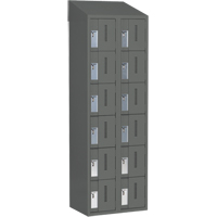 Casiers robustes Concorde, 6 niveaux, Bloc de 2, 24" x 18" x 78", Acier, Charbon, Soud&eacute; (assembl&eacute;) Cintas