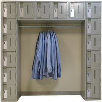 Archettes Concorde Heavy Duty Lockers, 16 -tier, Bank of 3, 18" x 72" x 72", Steel Cintas