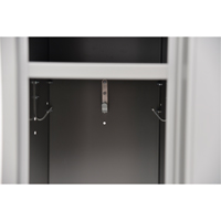 Assembled Lockers, 2 -tier, 12" x 18" x 72", Steel, Grey, Rivet (Assembled) Cintas