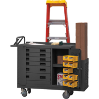 Heavy Duty Mobile Work Stations, Steel Surface Cintas
