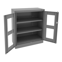 Armoire &agrave; hauteur de comptoir C-Thru, Acier, 2 Tablettes, 42" h x 36" la x 18" p Cintas