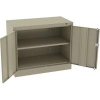 Standard Desk-High Cabinet, Steel, 30" H x 36" W x 18" D, Beige Cintas
