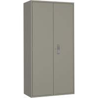 Wardrobe Storage Cabinet, Steel, 36" W x 18" D x 72" H, Grey Cintas