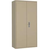 Wardrobe Storage Cabinet, Steel, 36" W x 18" D x 72" H, Beige Cintas