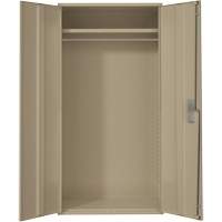 Wardrobe Storage Cabinet, Steel, 36" W x 18" D x 72" H, Beige Cintas