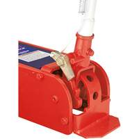 Cric de plancher, 10 tonne(s) Capacit&eacute;, 6-1/8" Abaiss&eacute;e, 27-1/4" &eacute;lev&eacute;e, Air comprim&eacute;/hydraulique Cintas