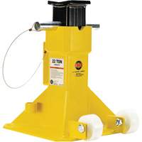 EZ-Wheel Jack Stand, Locking Pin, 22 Tons Capacity, 13-1/2" - 20" H Cintas