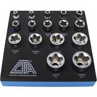 5-Point EPR Torx Socket Set, 16 Pieces, 1/4"/3/8"/1/2" Drive Size Cintas