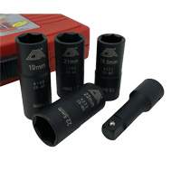 Flip Socket Kit, 5 Pieces, 1/2" Drive Size Cintas