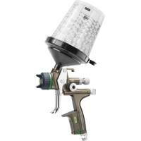 Pistolet de peinture de premi&egrave;re qualit&eacute; pour peinture automobile avec psi num&eacute;rique X5500 HVLP 1,2 I RPS D, Entr&eacute;e d'air 1/4" NPT, 15,19 pi³/min, Capacit&eacute; 0,6 L/0,9 L, 0,17 psi Cintas