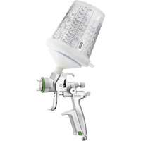 Pistolet de peinture de premi&egrave;re qualit&eacute; 4400?B HVLP?1,0 SR avec godet RPS 0,3?L, pour les retouches de finitions automobiles, Entr&eacute;e d'air 1/4" NPT, 4,24 pi³/min, Capacit&eacute; 0,3 L, 0,14 psi Cintas