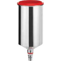 Gobelet r&eacute;utilisable en aluminium 1,0?L avec raccord QCC, sans filetage fin Cintas
