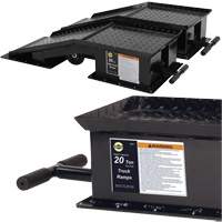 Heavy-Duty Truck Ramps with Long T-Handle, 40000 lbs. Capacity, 45" L, 13-1/2" W, 9-19/50" H Cintas