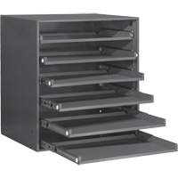 Armoire de rangement &agrave; cloisons, Acier, 6 compartiments, 20-5/16" la x 15-15/16" p, 21-7/8" h, Gris Cintas