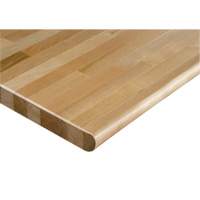 Dessus d'&eacute;tabli en bois dur, 48" la x 30" p, Bordure Arrondi, &eacute;paisseur 1-1/4" Cintas