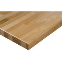 Dessus d'&eacute;tabli en bois dur, 48" la x 24" p, Bordure Carr&eacute;e, &eacute;paisseur 1-1/4" Cintas